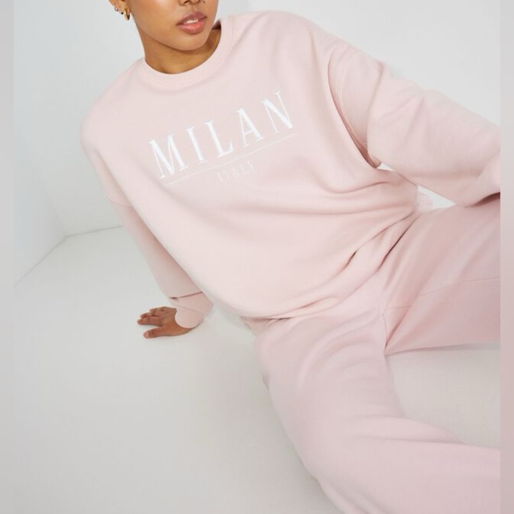 NWT Pink Milan Italy Crewneck Sweatshirt / Size XS *